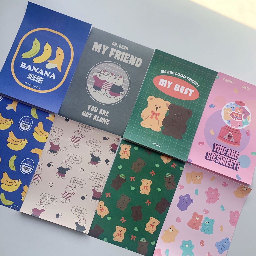 ซองจดหมาย และกระดาษโน้ต ลายการ์ตูนน่ารัก สำหรับเด็กนักเรียน