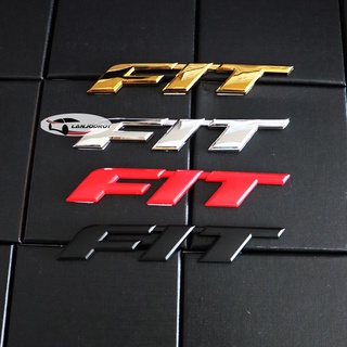 โลโก้ FIT ติดท้ายรถยนต์ สำหรับ Honda Jazz GE 2008-2012 FIT ฮอนด้า แจ๊ส เก่า สามารถใส่ได้ทุกรุ่น