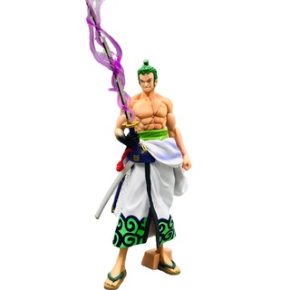 โมเดลตุ๊กตา One Piece GK and the country Ichiban reward kimono Yan Mo knife Zoro ของเล่นสําหรับเด็ก