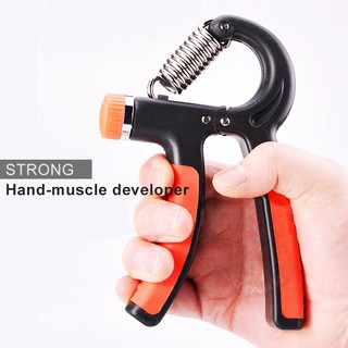 อุปกรณ์บริหารมือและนิ้วมือ เครื่องบริหารมือและนิ้วมือ 40Kg Hang Grip Finger Exerciser (สีเทา)