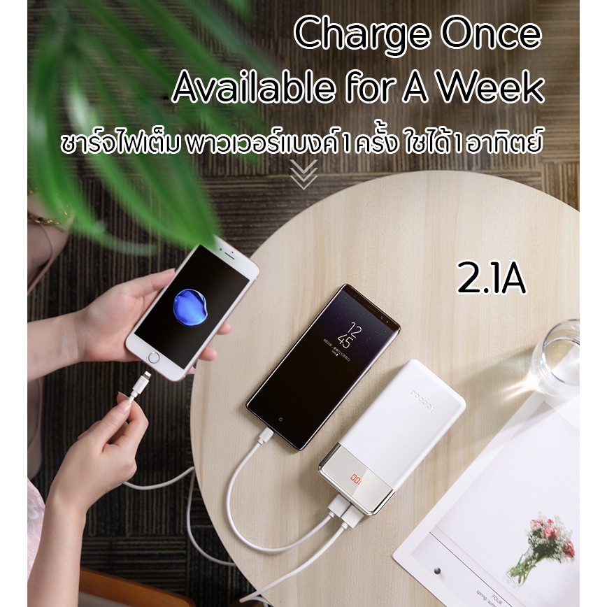 Yoobao Z4 (ซองกันน้ำ) 30000mah Fast Charging 2.1A แบตเตอรี่สำรอง Power Bank Super #8