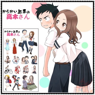 ✿ Teasing Master Takagi-san - Anime Mini Temporary Tattoo สติ๊กเกอร์ ✿ 1Sheet Waterproof Tattoos for Sexy Arm Clavicle Body Art Hand Foot