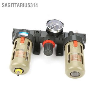 Sagittarius314 G1/2 Air Source Gas Treatment Unit Filter Pressure Regulator With Gauge