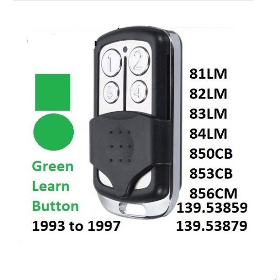 2Pcs Universal Garage Door Remote Control Replacement for Liftmaster ...