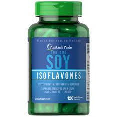 Puritan Non-GMO Soy Isoflavones 120 แคปซูล สารสกัดจากถั่วเหลือง