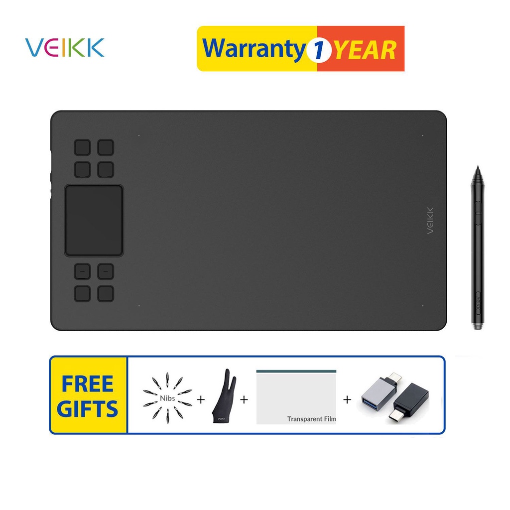 (VEIKK Official store) VEIKK A50 Graphics Drawing Tablet with 8192 ...