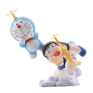 ของใหม่(มีไข่+ใบปิด) Gachapon ของแท้ Doraemon Vignette Collection กาชาปอง โดราเอมอนกับค๊อบเตอร์ไม้ไผ่