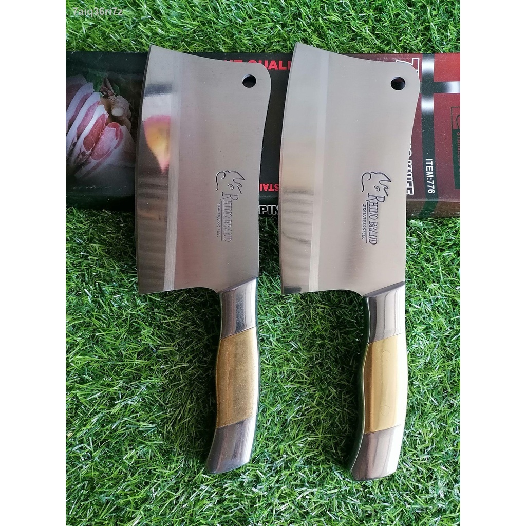 มีดบังตอสับกระดูก​ ตราแรด​(Rhino​ Brand)​  เบอร์  776​ สับกระดูก​ สับเนื้อ​ หมู​ ไก่​ ปลา​ เนื้อมีดเ