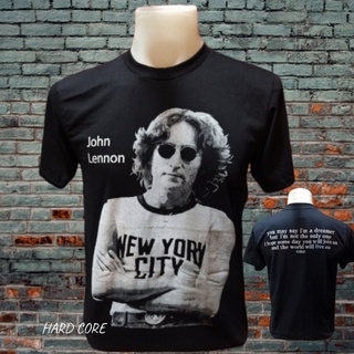 เสื้อวง JOHN LENNON วงร็อค ไม่มีตะเข็บข้าง คอฟิต ป้ายUSA เสื้อวินเทจ เสื้อร็อค เสื้อทัวร์ วงดนตรีร็อคต่างประเทศ