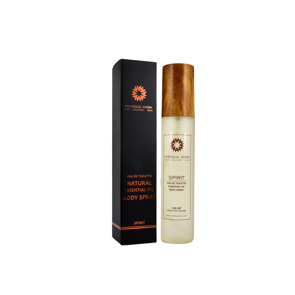SPIRIT BODY SPRAY ( MAN ) บอดี้สเปรย์ น้ำมันหอมระเหย ธรรมชาติ – สปิริต (ผู้ชาย) 100 ml