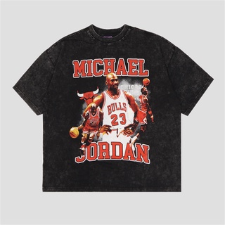 เสื้อยืด ขนาดใหญ่ พิมพ์ลาย Michael Jordan