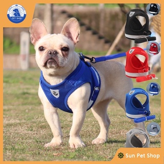 สายจูงสุนัข เรืองแสง Pet Reflective Harness สายจูงสัตว์เลี้ยง สายจูงหมา สายรัดอกสุนัข สายฟลูออเรสเซนต์สายรัดหน้าอก สายรัดสุนัข