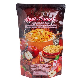 🏵ขายดี🏵 Diamond Grains Apple Crumble ไดมอนด์ เกรนส์ ซีเรียล กราโนล่า รสแอปเปิ้ล ครัมเบิ้ล 500กรัม พร้อมส่ง🎏🎏