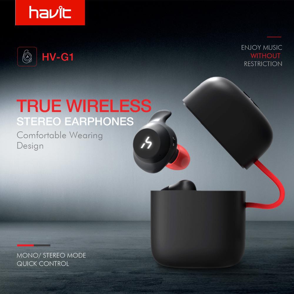 True Wireless Sports Headphones หูฟังไร้สาย Havit G1