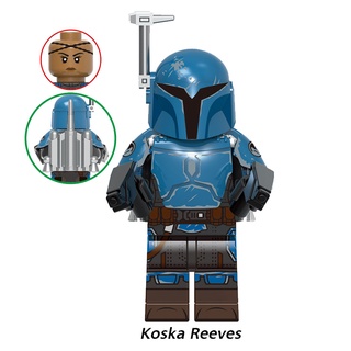 Kasha Reeves Star Bounty Hunter Minifigures Wars Mandalorian Beskar Armor บล็อคตัวต่อ ของเล่นสําหรับเด็ก