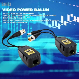 Shizi เครื่องส่งสัญญาณวิดีโอ Hd Balun Rj45 2In1Hd`Cvi/Tvi/Ahd/Cvbs 2~8Mp 4ชิ้น