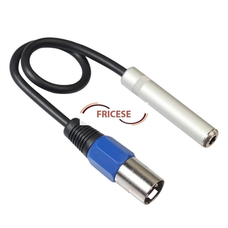 0 . 3 M Xlr 3pin Male To 6 . 35 mm Female สายเคเบิ้ลอะแดปเตอร์เสียงสเตอริโอ