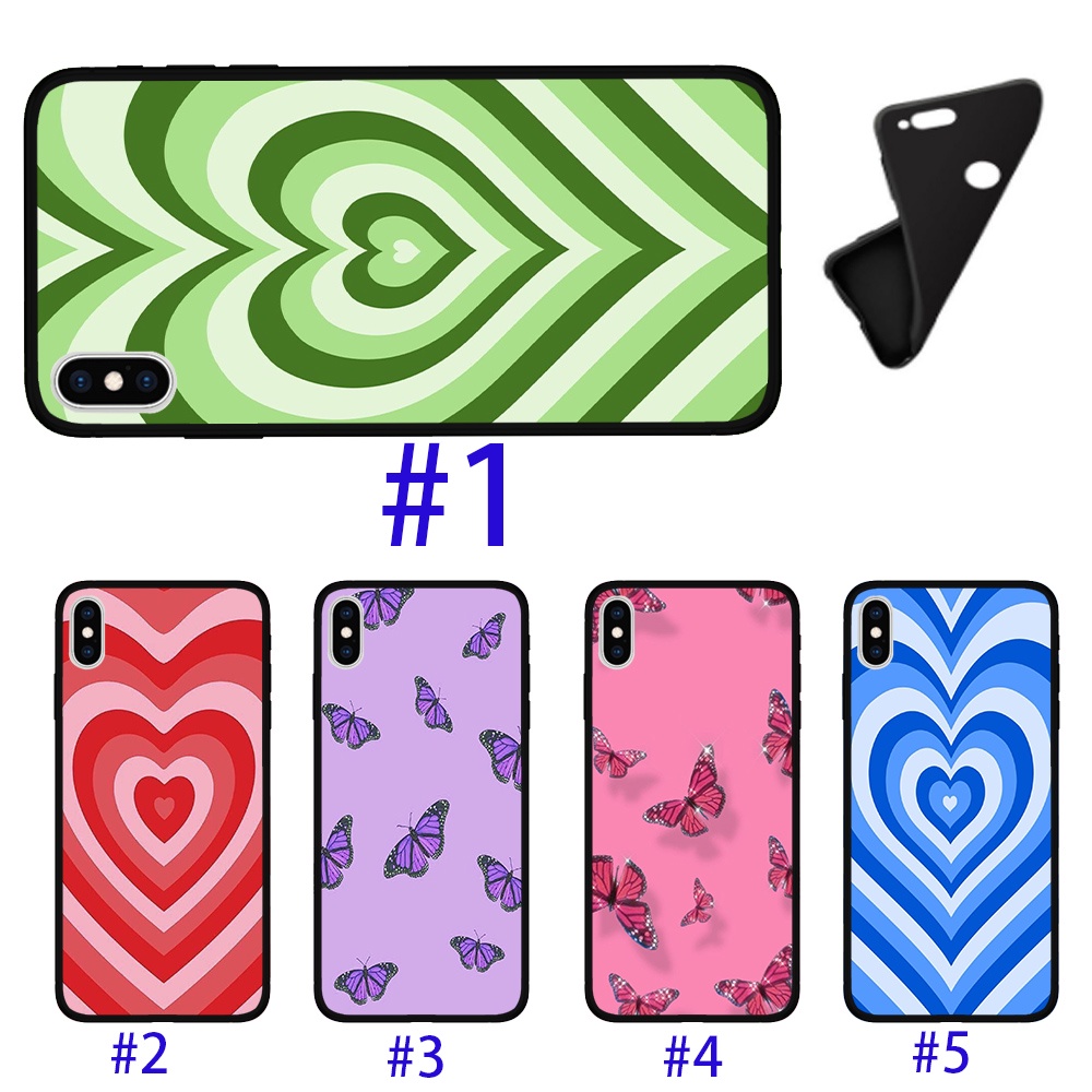 Y2k Canddy Heart BlueปลอกยางซิลิโคนสําหรับOPPO A9 2020 A31 A8 A3s A5 2018 A52 A72 A92 Reno 4 A32 A53
