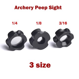 TOPOINT Archery Peep Sight Shot Compound Composite Bow Aluminum Alloy 1/8" , 1/4" , 3/16" Hunting View