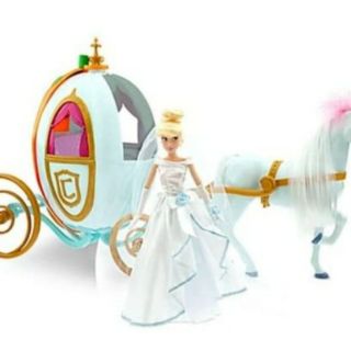 Disney Store "Happily Ever After"Carriage-Cinderella Pumpkin Coach Doll Play Set **กล่องไม่สวย**