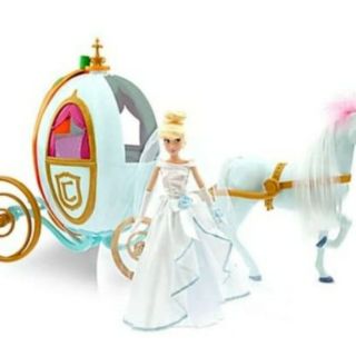 Disney Store "Happily Ever After"Carriage-Cinderella Pumpkin Coach Doll Play Set **กล่องไม่สวย**