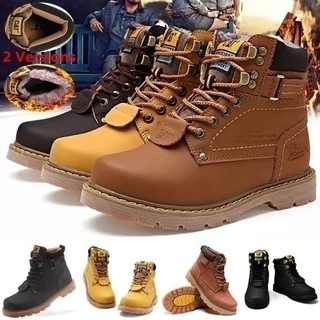 Caterpillar รองเท้าบูท แบบหนังนิ่ม สำหรับผู้ชาย