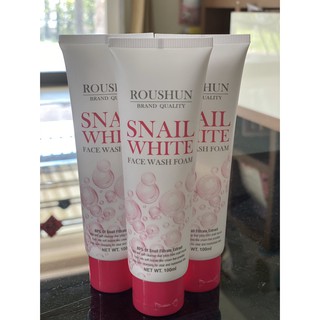 ROUSHUN Snail White Face Wash Foam โฟมหอยทากสูตรเข้มข้น ขนาด 100ml. **ของแท้ พร้อมส่ง