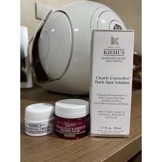 Kiehl’s Dark Spot Solution ขนาด50ml พร้อมGinger Leaf mask และครีมบำรุงหน้าUltra facial cream