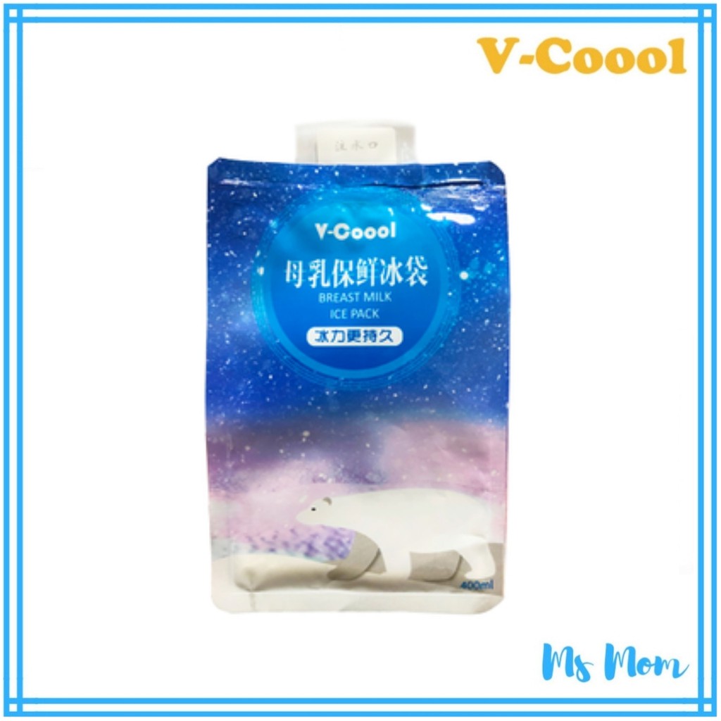 ไอซ์แพค v-coool แบบใส่ถุงนม  (ราคาต่อ 1 ก้อน) น้ำแข็งเทียมไอซ์แพ็ค icepack น้ำแข็งเทียม ไอซ์เจล