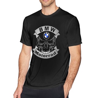 เสื้อยืดโอเวอร์ไซส์Huiluu [XS-6XL] เสื้อยืด พิมพ์ลายหัวกะโหลก Bmw Motorrad พลัสไซซ์ ของขวัญวันเกิด สําหรับผู้ชาย เพาะกาย