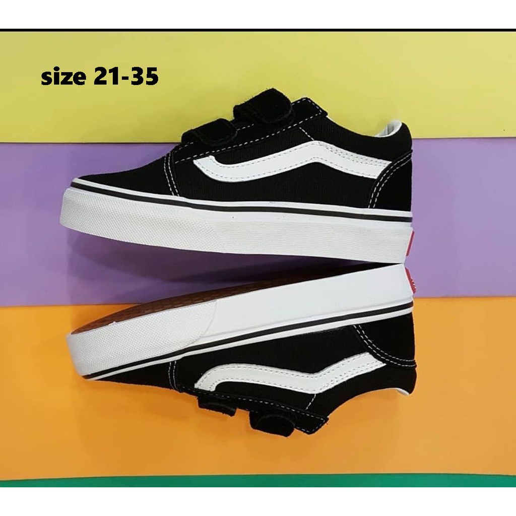 Vans รองเท้าเด็กวัยหัดเดิน อนุบาล SD OLDSKOOL นําเข้า สําหรับทุกเพศ ทุกวัย