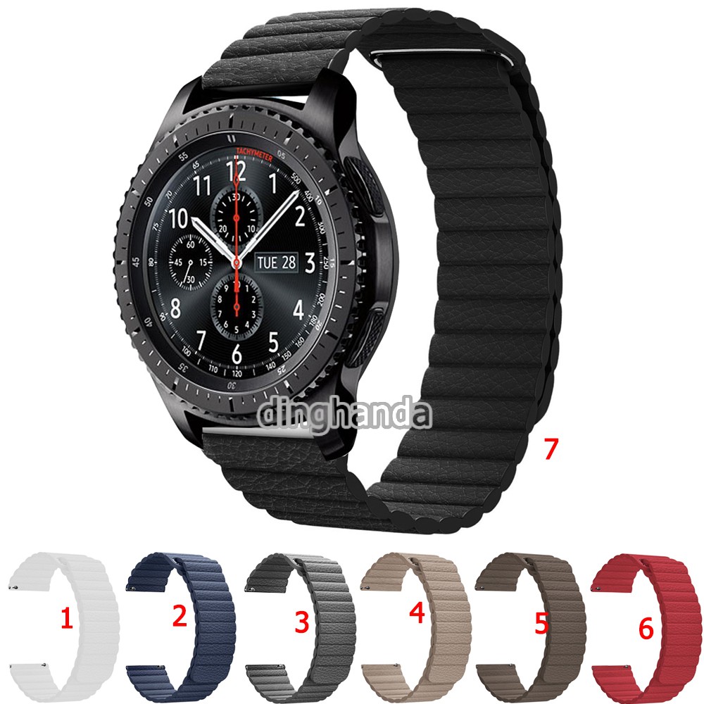 สายรัดหนังแท้สายหนังแท้สำหรับ Samsung Gear S3 Classic Frontier Smart Watch