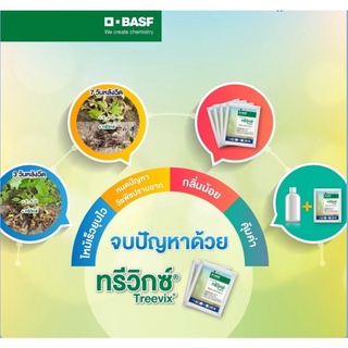 ทรีวิกซ์ #สารกำจัดวัชพืชใบกว้างและเถาเลื้อย ยุบไว แห้งเร็ว กลิ่นไม่ชุน ไม่มีไอระเหยปลอดภัยกว่า 2-4-ดี ซอง10กรัม 120บาท