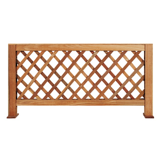 ราคาพิเศษ!! FONTE รั้วขาตั้งระแนงไม้แท้ รุ่น V7 ขนาด 90 x 48 x 5 ซม. สีธรรมชาติ Garden Decor