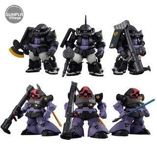 Bandai FW GUNDAM CONVERGE CORE Black Tri Star High Mobility Type Zaku II &amp; Dom Set 4549660551546 (Figure)