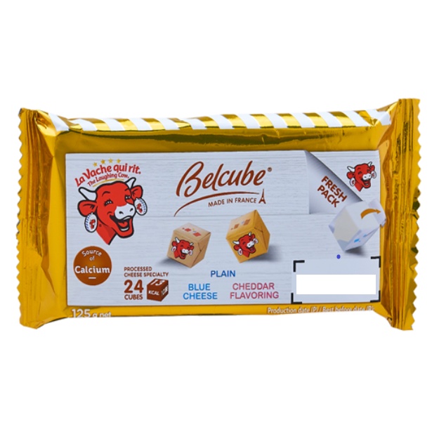 Belcube Blue Cheese - รสบลูชีส, เชดด้าชีส ++ ชีส ชีสวัวแดง ชีสสแนค ชีสคิวบ์ 125 กรัม