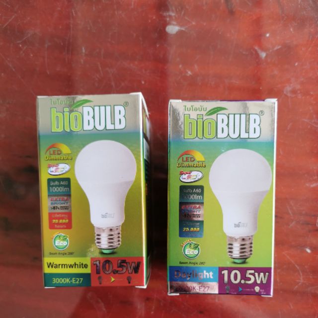 หลอดไฟแอ​ลอีดี​ LED​ BIOBULB​ DIMMABLE ไบโอบับ หรี่ได้​ ขนาด 10.5W E27