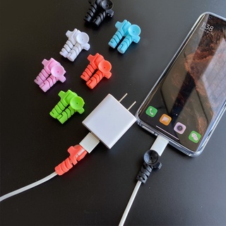 เกลียวถนอมสายชาร์จ USB สีแคนดี้ สําหรับจัดเก็บสายชาร์จ USB 1 ชิ้น