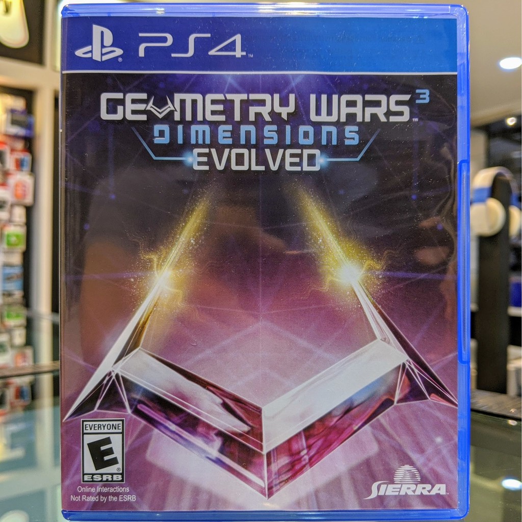 (ภาษาอังกฤษ) มือ2 Geometry Wars 3 Dimensions Evolved แผ่นเกม PS4 แผ่นPS4 มือสอง (เล่น2คนได้ เกมยานยิง indy shooting)