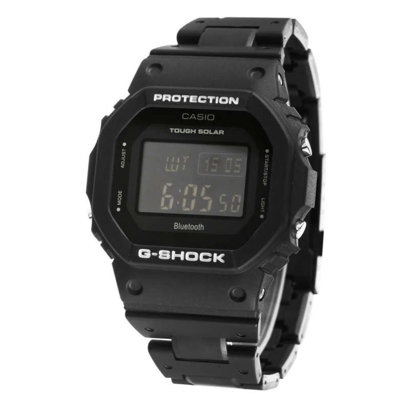 CASIO นาฬิกาผู้ชาย G-Shock (35mm, ตัวเรือนสีดำ, สายสีดำ) รุ่น GW-B5600