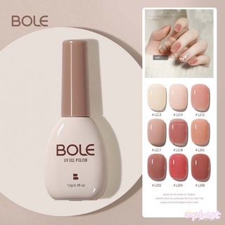 Bole กาวติดเล็บ กึ่งถาวร สีนู้ด 38 สี ทนทาน