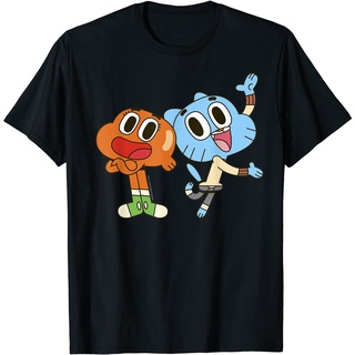 เสื้อยืดวินเทจเสื้อยืด พิมพ์ลาย Cn Gumball and Darwin สําหรับผู้ใหญ่S-4XL