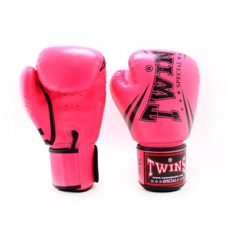 [ของแท้ 100%] นวมชกมวย FBGVSD3-TW6 Twins PU Leather Hot PINK Boxing Gloves