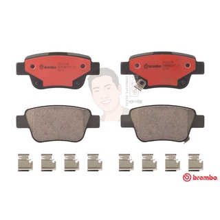 P83 047C ผ้าเบรก R (แท้ BREMBO รุ่น Ceramic) TOYOTA อัลพาร์ด Alphard, Vellfire (ANH20) 2.4 3.5 ปี2008-2014 /TOYOTA เอ...