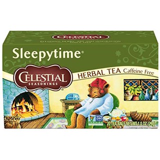 Celestial Seasonings Herbal Tea Sleepy Time Infusion (USA Imported) เซเลสเทล ชา สลิปปี้ไทม์ 1.4g x 20 ซอง