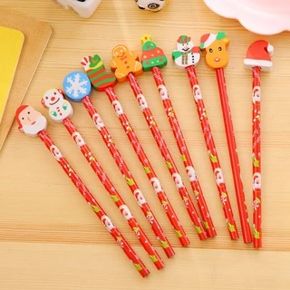 ✏️ดินสอหัวยางลบ ดินสอไม้ สุ่มแบบตามลาย✔️พร้อมส่ง ดินสอHB เครื่องเขียน ราคาส่ง อุปกรณ์การเรียน ของแจก