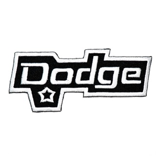 🚗 ตัวรีดติดเสื้อ งานปัก ชุดแข่งรถ รถแต่ง รถแข่ง ลาย Dodge car Racing Patch WOP DIY ตัวรีด อาร์มติดเสื้อ แจ็คเก็ต กระเป๋า