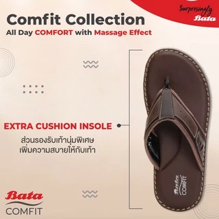Bata MEN'S Sandal รองเท้าแตะชายแบบหนีบ สีน้ำตาล รหัส 8714183