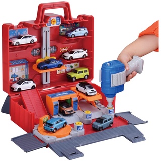 Takara Tomy Tomica Nigyaka 4 Action! Tomica Maintenance Base Box