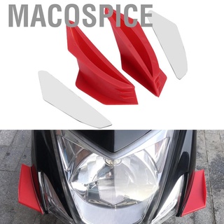 Macospice Motorcycle Aerodynamic Winglets Spoiler Wing Universal Modification Accessory